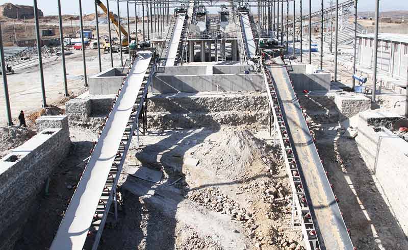 belt conveyor production site