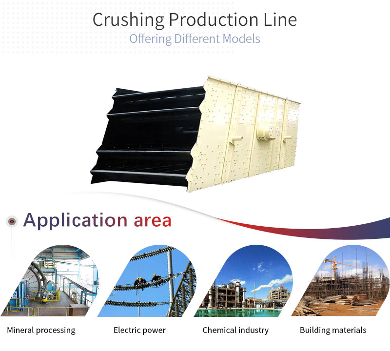 YK series vibrating screen applications and applicable materials