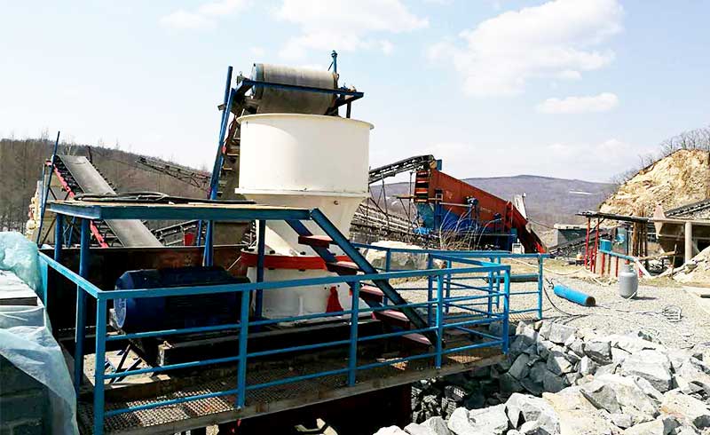 single-cylinder cone crusher production site