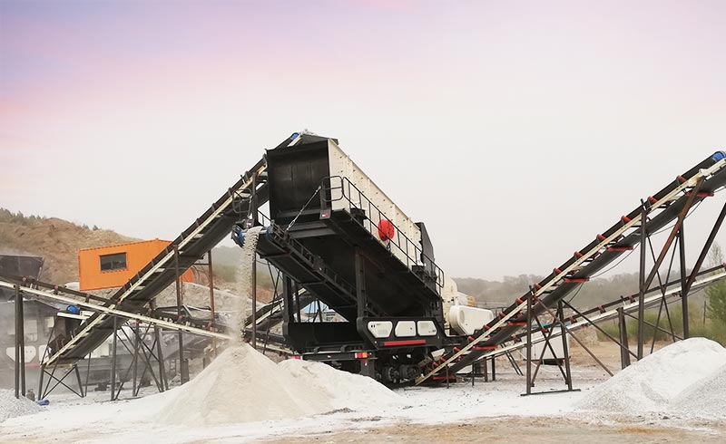 mobile crusher production site