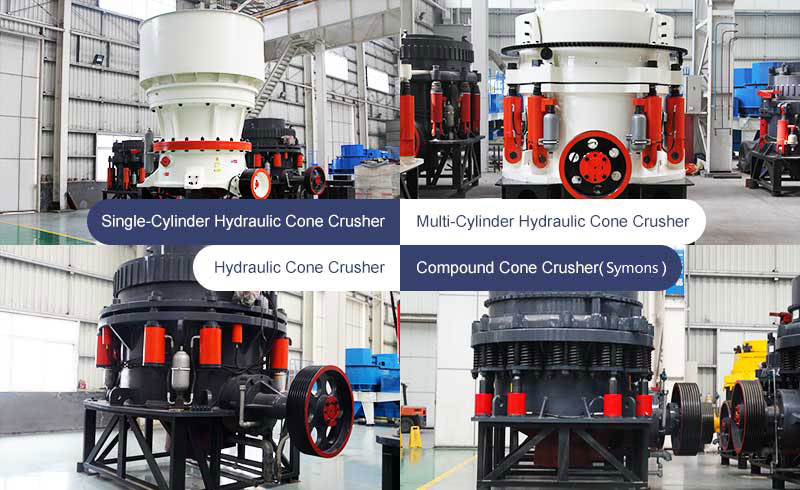 there are 4 different types of cone crushers